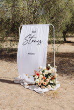Load image into Gallery viewer, LINEN FABRIC WELCOME SIGN
