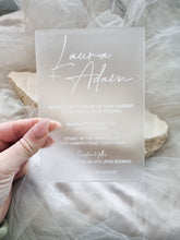 Load image into Gallery viewer, ACRYLIC INVITATION