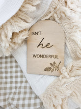Load image into Gallery viewer, DOUBLE SIDED - ISN'T SHE LOVELY / ISN'T HE WONDERFUL