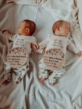 Load image into Gallery viewer, WOODEN BIRTH ANNOUNCEMENT