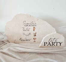 Load image into Gallery viewer, STONE BAR MENU - DOUBLE