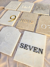 Load image into Gallery viewer, STONE TABLE NUMBER - BOLD ACRYLIC