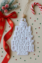 Load image into Gallery viewer, PERSONALISED CHRISTMAS ORNAMENT - CUSTOM BACKGROUND