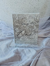 Load image into Gallery viewer, OYSTER STONE TABLE NUMBER - CURSIVE NUMBER