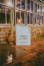 Load image into Gallery viewer, WEDDING WELCOME SIGN - HALF ARCH