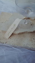 Load and play video in Gallery viewer, LINEN FABRIC - PLACE CARDS GOLD FONT