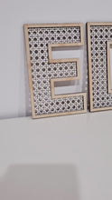 Load and play video in Gallery viewer, RATTAN STYLE WALL LETTERS