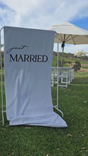 Load and play video in Gallery viewer, LINEN FABRIC WELCOME SIGN