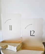 Load image into Gallery viewer, TABLE NUMBERS SIGNS - STRAIGHT WIGGLE