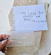 Load image into Gallery viewer, ACRYLIC PERSONALISED KEY TAG - HANDWRITTEN