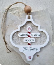 Load image into Gallery viewer, PERSONALISED ACRYLIC CHRISTMAS ORNAMENT - FAMILY 2024