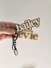 Load image into Gallery viewer, ACRYLIC PERSONALISED KEY TAG - DOUBLE LAYER
