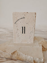 Load image into Gallery viewer, STONE TABLE NUMBERS - WE'RE GLAD YOUR HERE