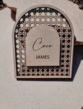 Load image into Gallery viewer, BOHO BIRTH ANNOUNCEMENT - RATTAN