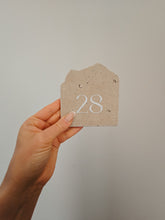Load image into Gallery viewer, STONE TABLE NUMBERS - WE'RE GLAD YOUR HERE
