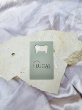 Load image into Gallery viewer, PERSONALISED CREDIT CARD BOTTLE OPENER