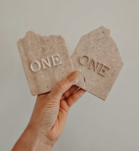 Load image into Gallery viewer, STONE TABLE NUMBERS - ACRYLIC LETTERS