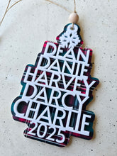 Load image into Gallery viewer, PERSONALISED CHRISTMAS ORNAMENT - CUSTOM BACKGROUND