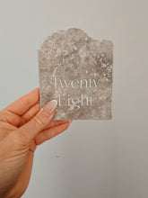 Load image into Gallery viewer, OYSTER STONE TABLE NUMBERS - SERIF AND CURSIVE