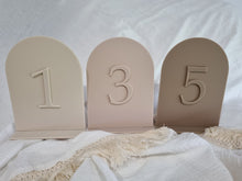 Load image into Gallery viewer, TABLE NUMBERS SIGNS - SERIF
