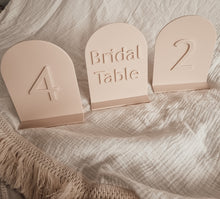 Load image into Gallery viewer, TABLE NUMBERS SIGNS - SANS
