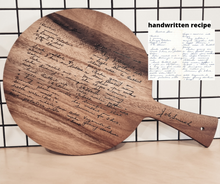 Load image into Gallery viewer, HANDWRITTEN FAMILY RECIPE - CHOPPING BOARD