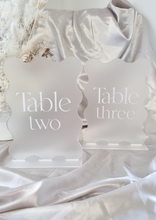 Load image into Gallery viewer, TABLE NUMBER SIGN - WAVY