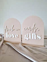 Load image into Gallery viewer, TABLE NUMBERS SIGNS - BOHO WRITTEN