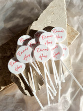 Load image into Gallery viewer, ACRYLIC DRINK STIR STICKS - COLOURED FONT