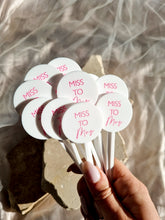 Load image into Gallery viewer, ACRYLIC DRINK STIR STICKS - COLOURED FONT