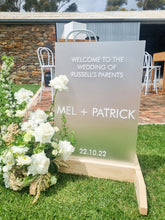 Load image into Gallery viewer, WEDDING WELCOME SIGN - RECTANGLE