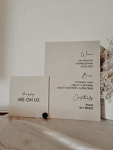 Load image into Gallery viewer, BAR MENU - DOUBLE - MINIMAL