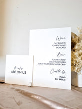 Load image into Gallery viewer, BAR MENU - DOUBLE - MINIMAL