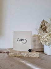 Load image into Gallery viewer, TABLE SIGNS - CARDS + GIFTS - MINIMAL
