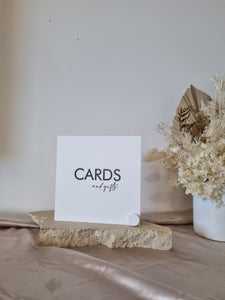 TABLE SIGNS - CARDS + GIFTS - MINIMAL