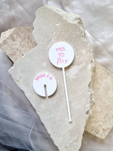 Load image into Gallery viewer, ACRYLIC DRINK STIR STICKS - COLOURED FONT