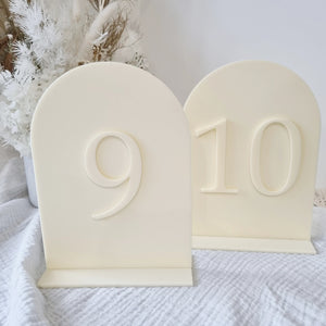TABLE NUMBERS SIGNS - SERIF