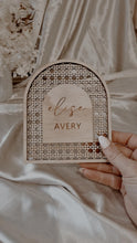 Load image into Gallery viewer, BOHO BIRTH ANNOUNCEMENT - RATTAN