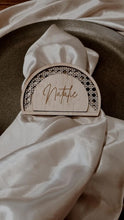 Load image into Gallery viewer, PLACE CARDS - SEMI CIRCLE - RATTAN