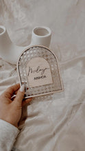 Load image into Gallery viewer, BOHO BIRTH ANNOUNCEMENT - RATTAN