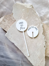 Load image into Gallery viewer, ACRYLIC DRINK STIR STICKS - COLOURED FONT