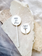 Load image into Gallery viewer, ACRYLIC DRINK STIR STICKS - COLOURED FONT