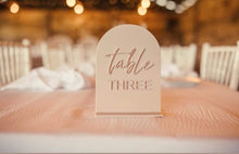 Load image into Gallery viewer, TABLE NUMBERS SIGNS - WRITTEN
