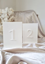 Load image into Gallery viewer, TABLE NUMBER SIGNS - RECTANGLE