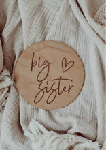 Load image into Gallery viewer, DOUBLE SIDED - BIG BROTHER / BIG SISTER SIGN - ENGRAVED