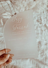 Load image into Gallery viewer, ACRYLIC INVITATION