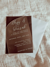 Load image into Gallery viewer, ACRYLIC INVITATION
