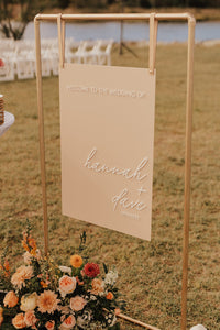 WEDDING WELCOME SIGN - RECTANGLE