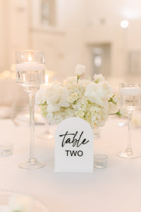 TABLE NUMBERS SIGNS - WRITTEN