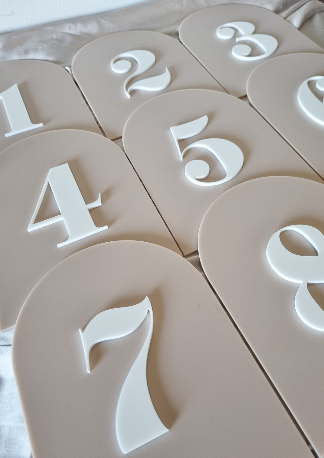 TABLE NUMBERS SIGNS - BOHO